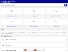 Tablet Screenshot of displaysignsystem.com